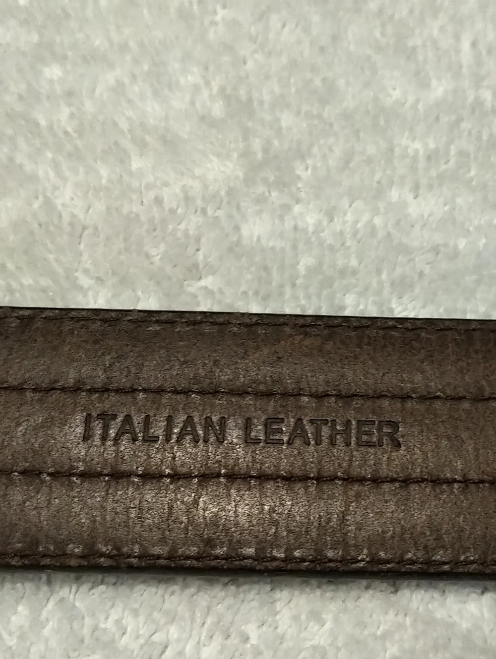 Polo Ralph Lauren Brown Genuine Leather Men's Belt with Brass Buckle - Size 36